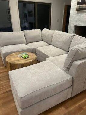 Lovesac Seat Cover Set: Tonal Chantilly Luxe Chenille